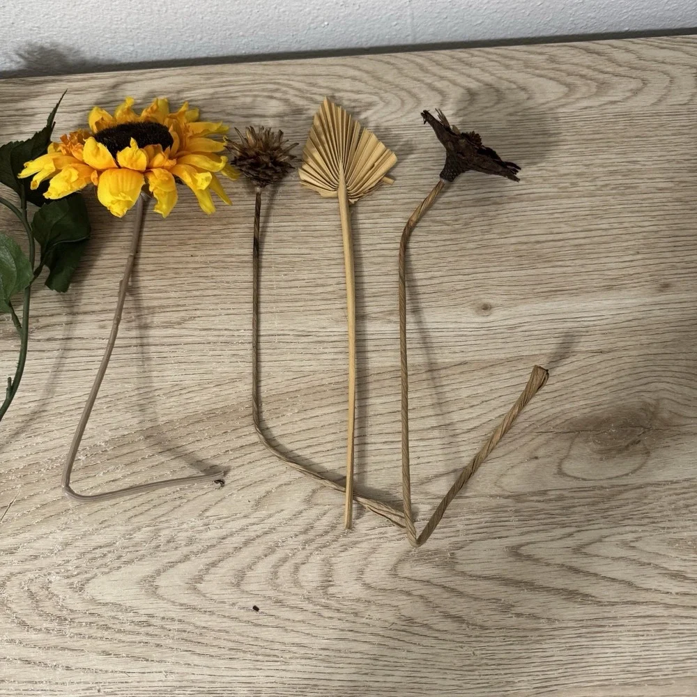 Southwestern Faux Floral Arrangement Vase Filler Western Cactus Sunflowers‎